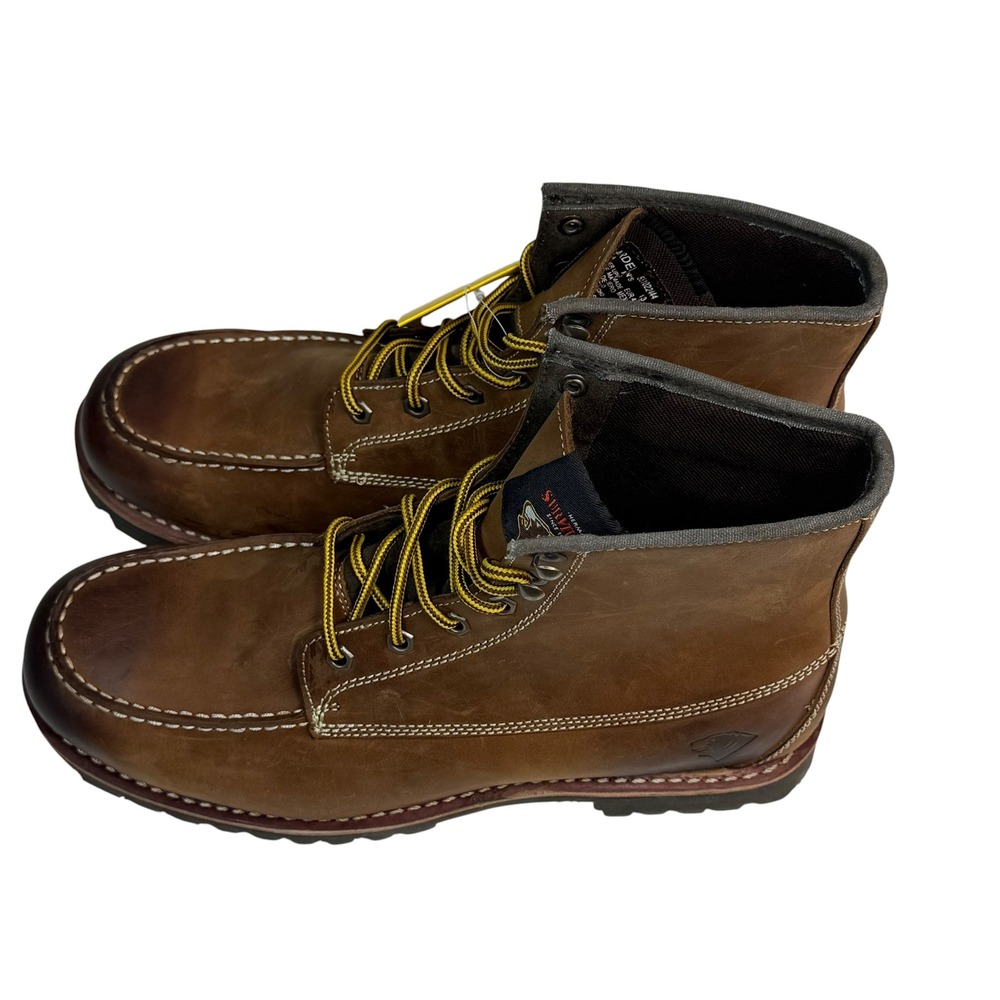 Herman Survivors Ardel Mens Brown Leather Moc Toe Work Boots Size 13 25001305